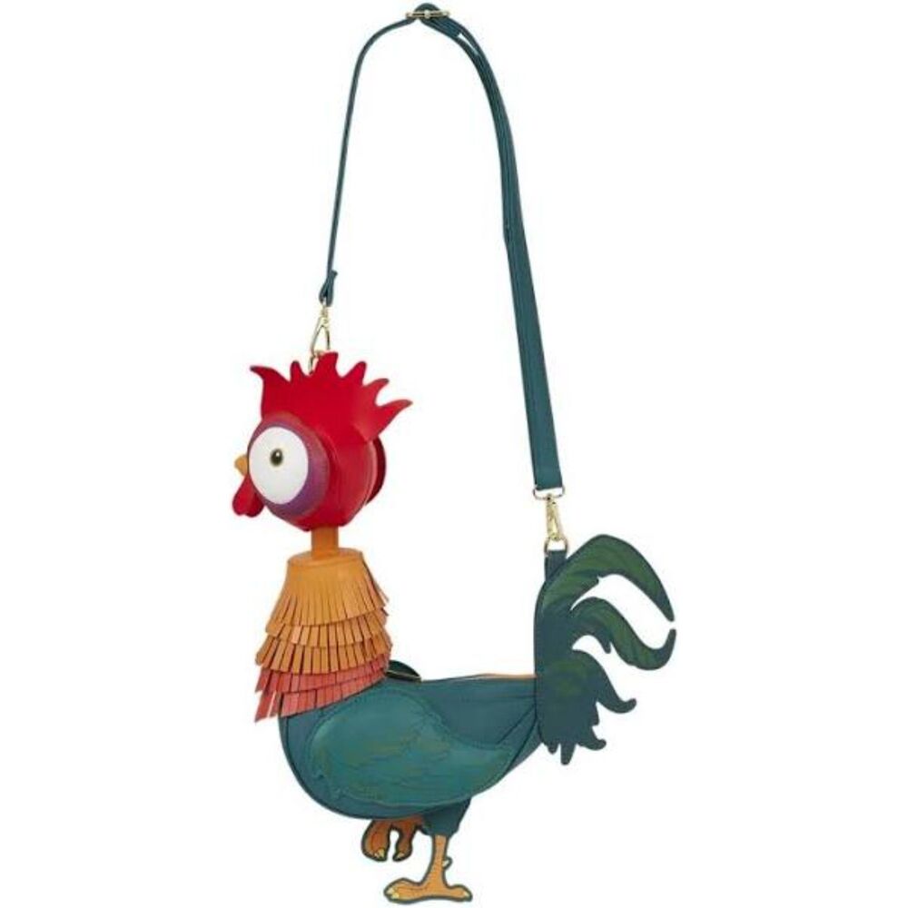 Loungefly Disney Moana Hei Hei Figural + Pua & Heihei Passport Crossbody Bundle - Picture 4 of 12